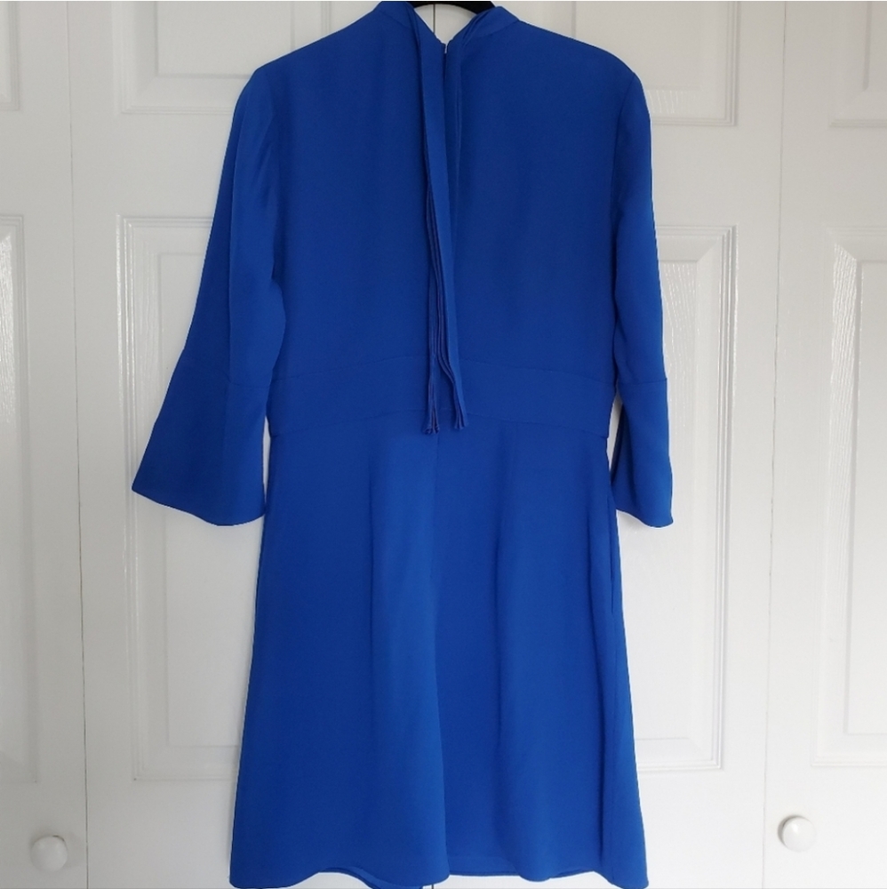 Reiss Royal $330 Crepe Cora Blue A-Line Dress - Picture 10 of 10